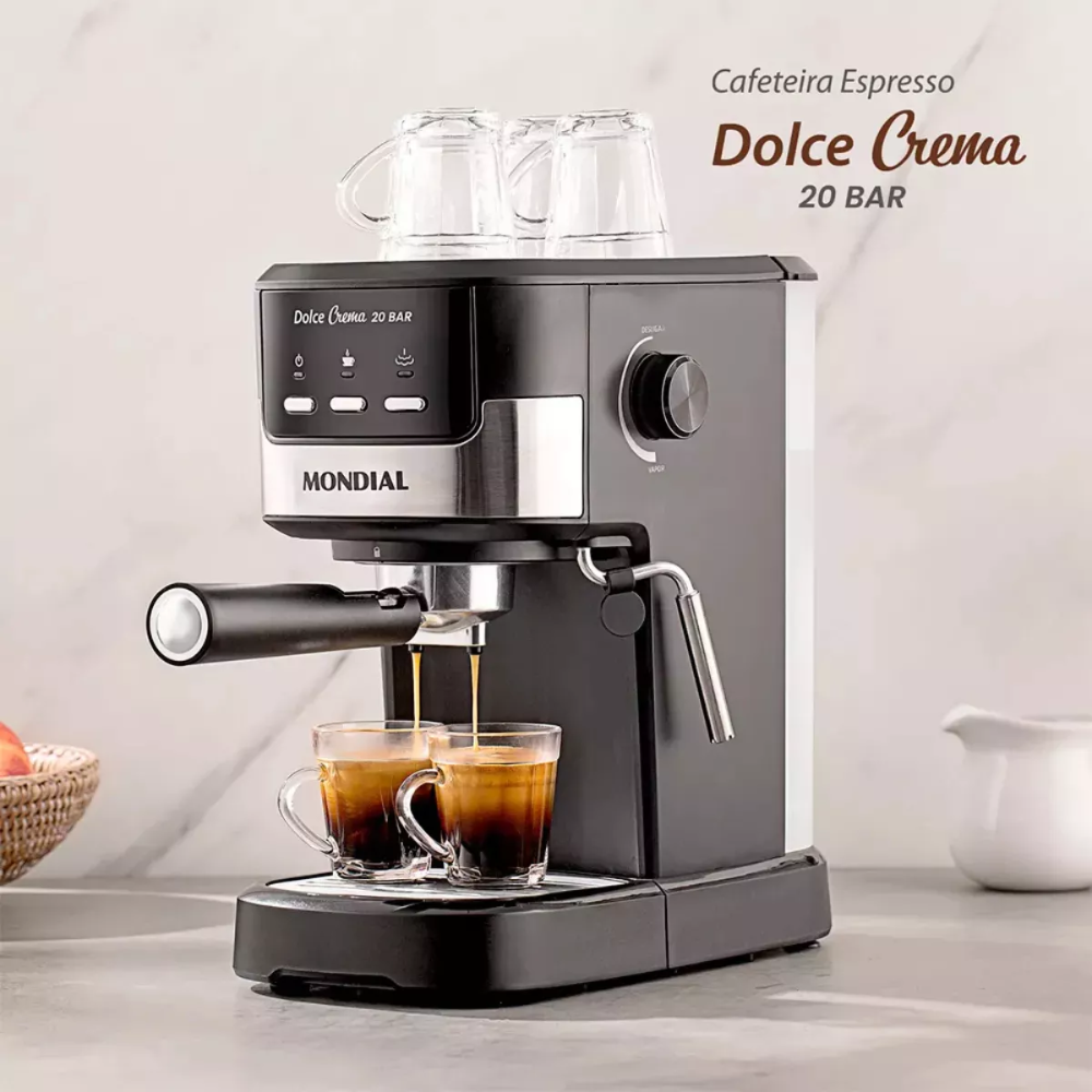 Cafeteira Elétrica Mondial C-20-ec Espresso 20 Bar 1200w Cafeteira Elétrica Mondial C-20-ec Espresso 20 Bar 1200w